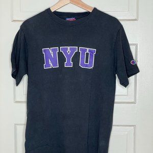 NYU champion t-shirt